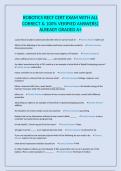 ROBOTICS RECF CERT EXAM WITH ALL CORRECT & 100&percnt; VERIFIED ANSWERS&vert; ALREADY GRADED A&plus;