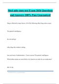 Med aide state test Exam 2026 Questions and Answers 100&percnt; Pass Guaranteed