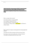 WGU D196 Pre-Assessment 2025 &vert; Latest Actual Exam Questions with 100&percnt; Verified Correct Answers &vert; Complete Study Pack &vert; Guaranteed A&plus; Prep