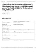 CWEA Electrical and Instrumentation Grade 2 EXAM Questions & Answers&comma; Well Elaborated &vert; Already Verified Test &vert;100&percnt; Verified solutions &vert; 20252026 Latest&excl;&excl;