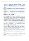 VATI RN Maternal Newborn Exam 5 2026 Questions & 100&percnt; Correct Answers&lpar;Rated A&plus;&rpar;