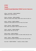 CFEI Study Guide Exam Questions With Correct Answers