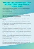 CPRP PARKS & REC EXAM STUDY GUIDE 1 WITH ALL CORRECT & 100&percnt; VERIFIED ANSWERS&vert; UPDATED TO PASS