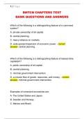 BMTCN CHAPTERS TEST  BANK QUESTIONS AND ANSWERS 