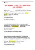 CCC MODULE 1 POST TEST QUESTIONS  AND ANSWERS