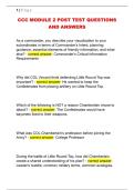 CCC MODULE 2 POST TEST QUESTIONS  AND ANSWERS