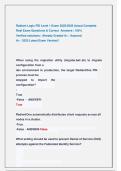 Radiant Logic FID Level 1 Exam 2025&sol;2026 Actual Complete  Real Exam Questions & Correct  Answers &vert; 100&percnt;   Verified solutions &vert; Already Graded A&plus; &sol; Assured                         A&plus; &sol; 2025 Latest Exam Version&excl;&excl; 