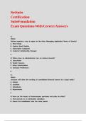 NetSuite Certification SuiteFoundation Exam Questions With Correct Answers 