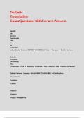 NetSuite Foundations Exam Questions With Correct Answers 