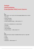 NetSuite SuiteFoundations Exam Questions With Correct Answers