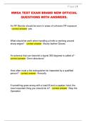 NWSA TEST EXAM BRAND NEW OFFICIAL  QUESTIONS WITH ANSWERS&period;