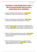 PROPHECY CORE MANDATORY PART 3  RELIAS EXAM BRAND NEW OFFICIAL  QUESTIONS WITH ANSWERS&period;