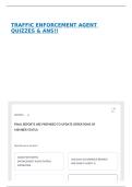 TRAFFIC ENFORCEMENT AGENT QUIZZES & ANS&excl;&excl;