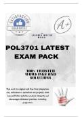 POL3701 LATEST EXAM PACK 2025 [ QUESTIONS AND ANSWERS] 