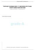 PORTAGE LEARNING BIOD 171 MICROBIOLOGY EXAM&period;  STUDY GUIDE YEAR 2025-2026