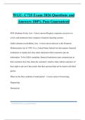 WGU- C725 Exam 2026 Questions and Answers 100&percnt; Pass Guaranteed
