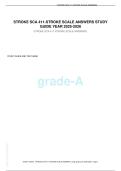 STROKE SCA 411-STROKE SCALE ANSWERS STUDY  GUIDE YEAR 2025-2026
