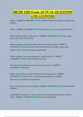 METR 1102 Exam ACTUAL QUESTION  AND ANSWERS