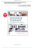Massage Therapy&colon; Principles and Practice &ndash; Salvo&comma; 7th Edition &ndash; Complete Test Bank with Answers
