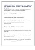 ITE 152 Modules 9-12 Quiz Questions Exam Questions and Answers &lpar;Verified Answers&rpar; &lpar;Latest Update 2025&rpar; UPDATE&excl;&excl;