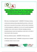 North Dakota State Law for Cosmetology 2025&sol;2026 &ndash; 100&plus; Correct Exam Q&As on Licensing&comma; Regulations&comma; Board Duties&comma; School Requirements & Continuing Education