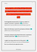 CRCR Certification Exam Questions  with Correct Verified Answers Latest  Update &lpar;2024&sol;2025&rpar; Guaranteed  Pass