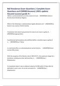 Bail Bondsman Exam Questions &vert; Complete Exam Questions and CORRECAnswers&vert; &lpar;2025 update&rpar; Assured success&vert; grade A&plus;