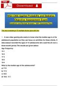 WGU C955 Applied Probability and Statistics  Objective Assessment Exam Questions and Revised Answers&comma; 100&percnt; Guarantee Pass