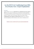 ESCO Air Conditioning Exam 2026&colon; Practice Questions & Answer Key