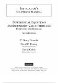 Solutions Manual for Differential Equations and Boundary Value Problems Computing and Modeling&comma; 6th Edition C&period; Henry Edwards David E&period; Penney David Calvis &vert;All chapters