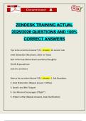 EXAMS PACK&colon;&colon;&colon; ZENDESK CERTIFICATION ACTUAL 2025&sol;2026 Q&A 100&percnt; PASS