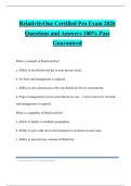 RelativityOne Certified Pro Exam 2026 Questions and Answers 100&percnt; Pass Guaranteed
