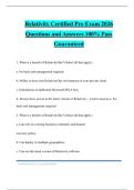 Relativity Certified Pro Exam 2026 Questions and Answers 100&percnt; Pass Guaranteed
