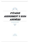 PYC4808 Assignment 5 &lpar;2024&rpar; &ndash; Detailed Answers for Distinction