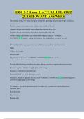 BIOS 242 Exam 1 ACTUAL UPDATED  QUESTION AND ANSWERS