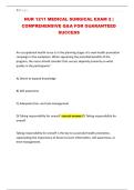 NUR 1211 MEDICAL SURGICAL EXAM 2 &vert; COMPREHENSIVE Q&A FOR GUARANTEED SUCCESS