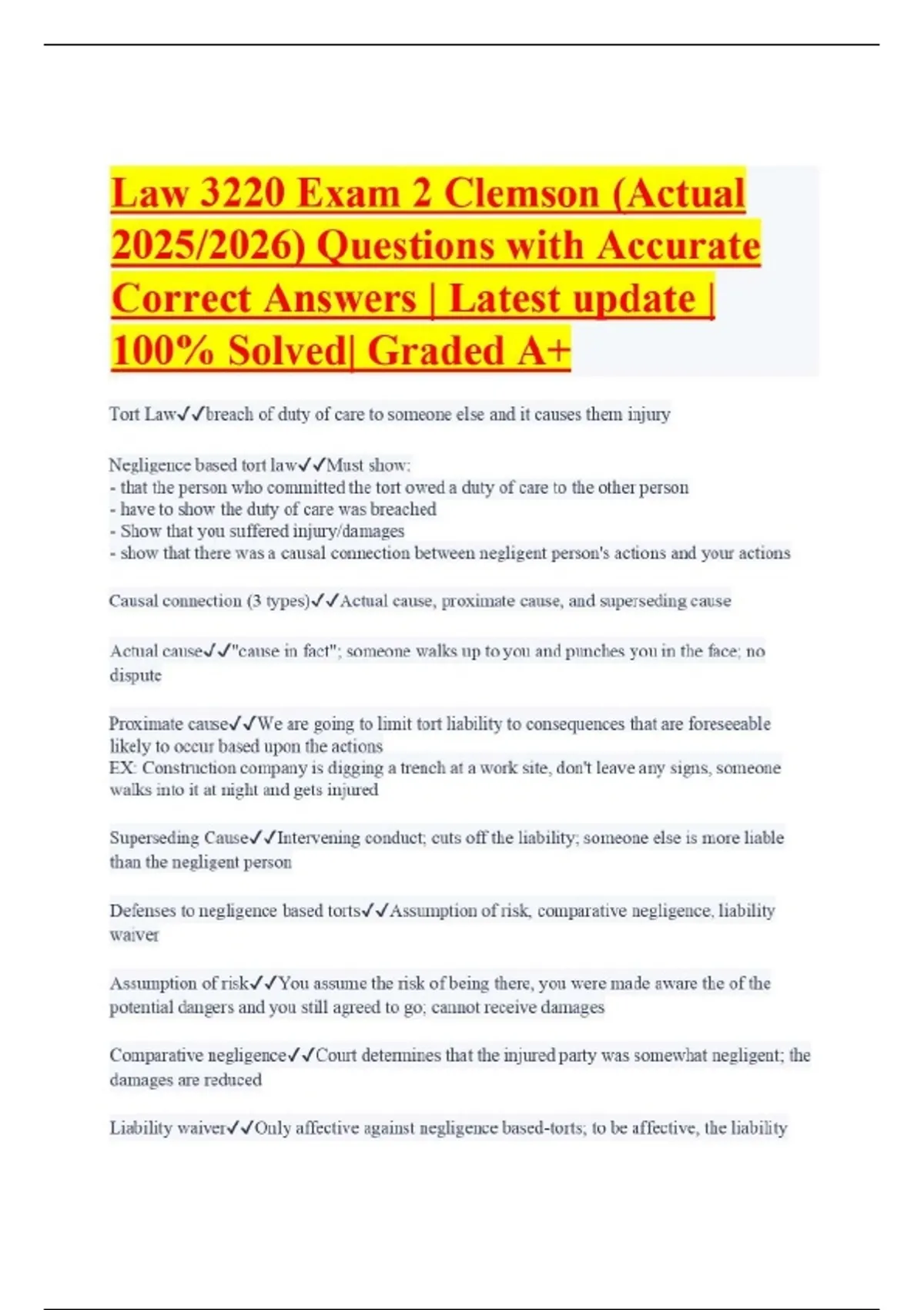 law-3220-exam-2-clemson-actual-2025-2026-questions-with-accurate