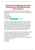 Nursing&lowbar;101&lowbar;Fundamentals&lowbar;of&lowbar;Nursing&lowbar;Practice&lowbar;Exam&lowbar;1&lowbar;2025&lowbar;Questions -