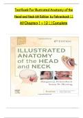 TEST BANK FOR Illustrated Anatomy of the Head and Neck 6th Edition by Margaret J. Fehrenbach , Susan W. Herring.ISBN:978-0323613019 COMPLETE GUIDE ALL CHAPTERS COVERED 100% VERIFIED A+ GRADE ASSURED!!!!! NEW LATEST UPDATE!!!!!