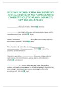 WGU D425 INTRODUCTION TO CHEMISTRY ACTUAL QUESTIONS AND ANSWERS WITH COMPLETE SOLUTIONS 100&percnt; CORRECT &vert; NEW 2025-2026 UPDATE