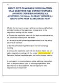 NASPO CPPB EXAM BANK 2025&sol;2026 ACTUAL  EXAM QUESTIONS AND CORRECT DETAILED  ANSWERS &lpar;VERIFIED ANSWERS&rpar; ALL  ANSWERED &lbrace;120 Q & A&rcub; ALREADY GRADED A&plus;&sol;  NASPO CPPB PREP EXAM &vert; BRAND NEW&excl; 