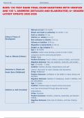 NURS 136 TEST BANK FINAL EXAM QUESTIONS WITH VERIFIED  AND 100 &percnt; ANSWERS &lpar;DETAILED AND ELABORATED&rpar; A&plus; GRADED  LATEST UPDATE 2025-2026 