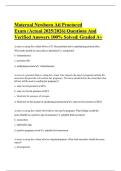 Maternal Newborn Ati Proctored Exam &lpar;Actual 2025&sol;2026&rpar; Questions And Verified Answers 100&percnt; Solved&vert; Graded A&plus;