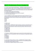 NCCT Preliminary Exam Graded A&plus;