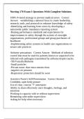 Nursing 170 Exam 1 Questions With Complete Solutions