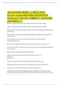 McCONNER MODS 1-4 PRACTICE EXAM &lpar;Actual 2025&sol;2026&rpar; QUESTIONS WITH ACCURATE CORRECT ANSWERS &lpar;GRADED A&plus;&rpar;
