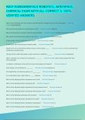RECF-FUNDAMENTALS ROBOTICS&comma; AEROSPACE&comma; CHEMICAL EXAM WITH ALL CORRECT & 100&percnt; VERIFIED ANSWERS