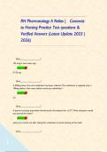 RN Pharmacology A Relias &vert; Connects to Nursing Practice Test questions & Verified Answers &lpar;Latest Update 2025 &vert; 2026&rpar;        
