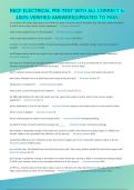 RECF ELECTRICAL PRE-TEST WITH ALL CORRECT & 100&percnt; VERIFIED ANSWERS&vert;UPDATED TO PASS