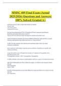 MMSC 409 Final Exam &lpar;Actual 2025&sol;2026&rpar; Questions and Answers&vert; 100&percnt; Solved&vert; Graded A&plus;
